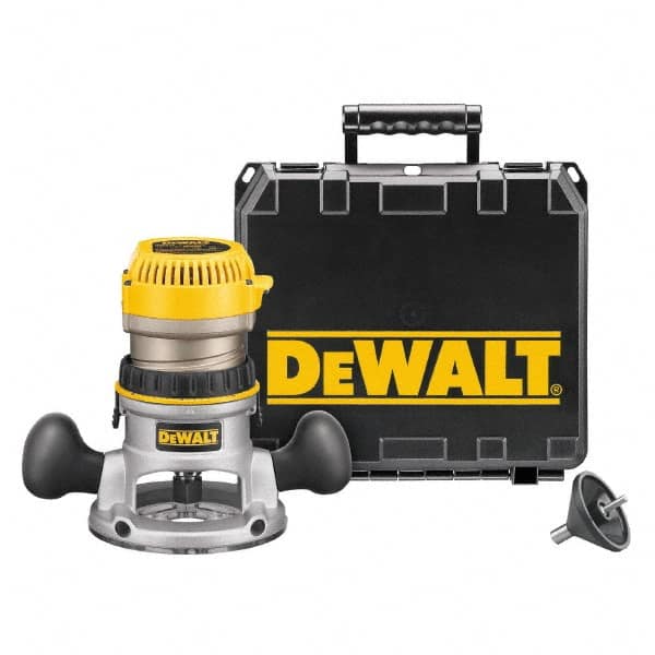 DeWALT - 1.75 hp, 24,500 RPM, Fixed Base Router Kit - 11 Amps, 1/4 and 1/2 Inch Collet - Caliber Tooling