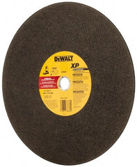 DeWALT - 14" Aluminum Oxide Cutoff Wheel - 7/64" Thick, 1" Arbor, 4,300 Max RPM, Use with Stationary Tools - Caliber Tooling