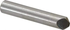 Value Collection - 1/4 Carat Single Point Chisel Edge Diamond - 2" Long x 3/8" Shank Diam, 75° Included Angle - Caliber Tooling