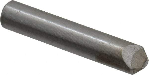 Value Collection - 1/3 Carat Single Point Chisel Edge Diamond - 2" Long x 3/8" Shank Diam, 60° Included Angle - Caliber Tooling