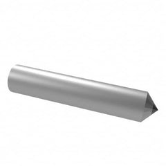 Norton - 1/5 Carat Single Point Diamond Dresser - 2" Long x 3/8" Shank Diam, 60° Included Angle - Caliber Tooling