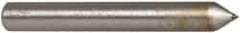 Norton - 1" Long x 1/8" Shank Diam Single Point Diamond Dresser - Convex Radius, 60° Included Angle - Caliber Tooling