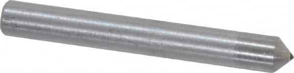 Norton - 1" Long x 1/8" Shank Diam Single Point Diamond Dresser - Convex Radius, 90° Included Angle - Caliber Tooling