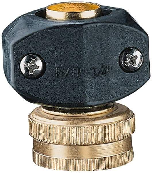 Nelson - 5/8 & 3/4 Garden Hose Fitting - Brass & Nylon, Female Connector - Caliber Tooling