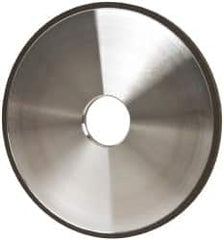 Made in USA - 6" Diam x 1-1/4" Hole x 1/4" Thick, N Hardness, 100 Grit Surface Grinding Wheel - Diamond, Type 1A1, Fine Grade - Caliber Tooling