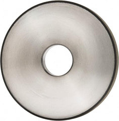 Made in USA - 5" Diam x 1-1/4" Hole x 1/2" Thick, N Hardness, 100 Grit Surface Grinding Wheel - Diamond, Type 1A1, Fine Grade - Caliber Tooling