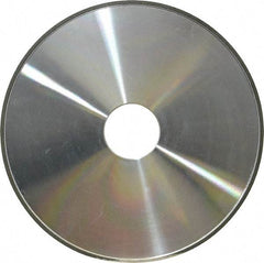 Made in USA - 6" Diam x 1-1/4" Hole x 1/8" Thick, N Hardness, 100 Grit Surface Grinding Wheel - Diamond, Type 1A1, Fine Grade - Caliber Tooling