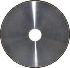 Made in USA - 7" Diam x 1-1/4" Hole x 1/4" Thick, N Hardness, 100 Grit Surface Grinding Wheel - Diamond, Type 1A1, Fine Grade - Caliber Tooling