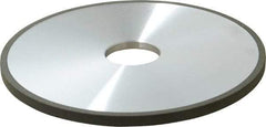 Made in USA - 6" Diam x 1-1/4" Hole x 1/4" Thick, N Hardness, 100 Grit Surface Grinding Wheel - Diamond, Type 1A1, Fine Grade - Caliber Tooling