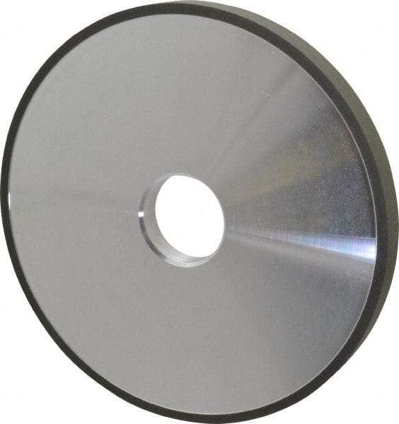 Made in USA - 6" Diam x 1-1/4" Hole x 1/2" Thick, N Hardness, 220 Grit Surface Grinding Wheel - Diamond, Type 1A1, Very Fine Grade - Caliber Tooling