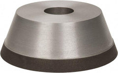 Made in USA - 5" Diam, 1-1/4" Hole Size, 1-3/4" Overall Thickness, 100 Grit, Type 11 Tool & Cutter Grinding Wheel - Fine Grade, Diamond - Caliber Tooling