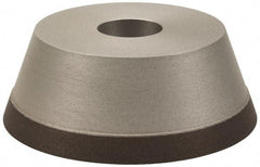 Made in USA - 5" Diam, 1-1/4" Hole Size, 1-3/4" Overall Thickness, 150 Grit, Type 11 Tool & Cutter Grinding Wheel - Very Fine Grade, Diamond - Caliber Tooling