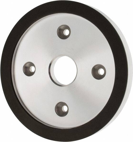 Made in USA - 6" Diam, 1-1/4" Hole Size, 3/4" Overall Thickness, 220 Grit, Type 6 Tool & Cutter Grinding Wheel - Very Fine Grade, Diamond - Caliber Tooling