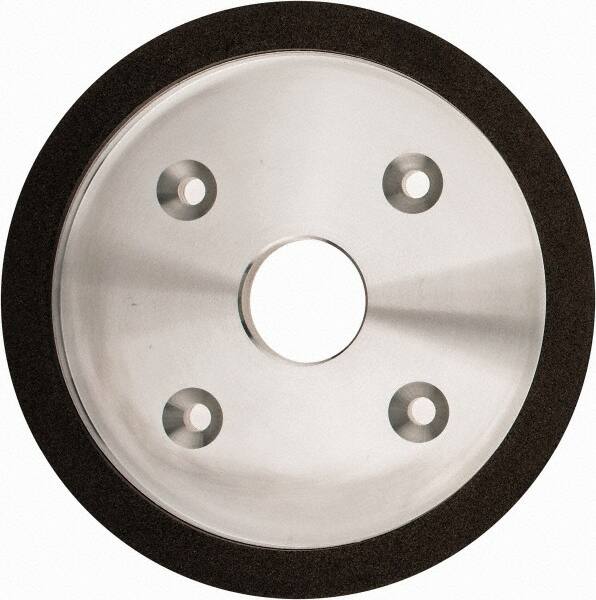 Made in USA - 6" Diam, 1-1/4" Hole Size, 3/4" Overall Thickness, 100 Grit, Type 6 Tool & Cutter Grinding Wheel - Fine Grade, Diamond - Caliber Tooling