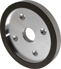 Made in USA - 6" Diam, 1-1/4" Hole Size, 3/4" Overall Thickness, 150 Grit, Type 6 Tool & Cutter Grinding Wheel - Very Fine Grade, Diamond - Caliber Tooling