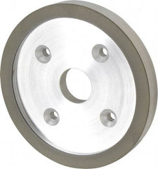 Made in USA - 6" Diam, 1-1/4" Hole Size, 3/4" Overall Thickness, 220 Grit, Type 6 Tool & Cutter Grinding Wheel - Very Fine Grade, Diamond - Caliber Tooling