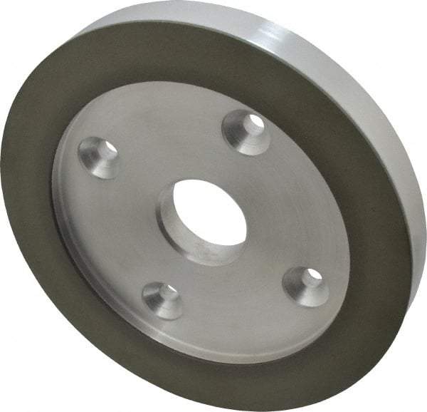 Made in USA - 6" Diam, 1-1/4" Hole Size, 3/4" Overall Thickness, 100 Grit, Type 6 Tool & Cutter Grinding Wheel - Fine Grade, Diamond - Caliber Tooling