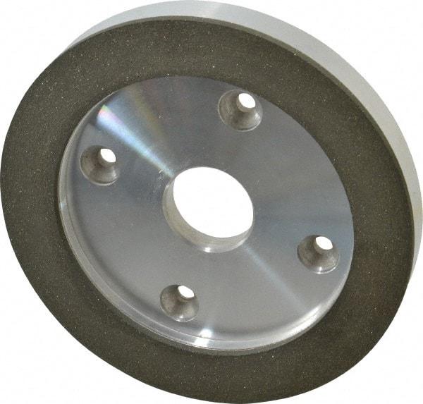 Made in USA - 6" Diam, 1-1/4" Hole Size, 3/4" Overall Thickness, 100 Grit, Type 6 Tool & Cutter Grinding Wheel - Fine Grade, Diamond - Caliber Tooling