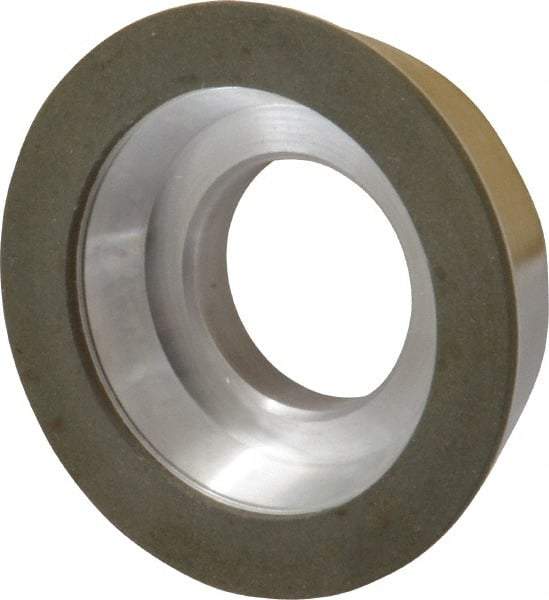 Made in USA - 3" Diam, 1-1/4" Hole Size, 7/8" Overall Thickness, 200 Grit, Type 11 Tool & Cutter Grinding Wheel - Very Fine Grade, Diamond - Caliber Tooling