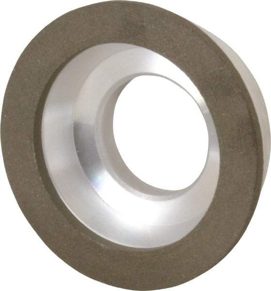 Made in USA - 3" Diam, 1-1/4" Hole Size, 7/8" Overall Thickness, 100 Grit, Type 11 Tool & Cutter Grinding Wheel - Fine Grade, Diamond - Caliber Tooling