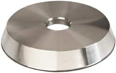 Made in USA - 6" Diam, 1-1/4" Hole Size, 1" Overall Thickness, 150 Grit, Type 12 Tool & Cutter Grinding Wheel - Very Fine Grade, Diamond - Caliber Tooling