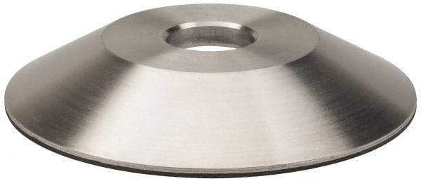 Made in USA - 6" Diam, 1-1/4" Hole Size, 1" Overall Thickness, 220 Grit, Type 12 Tool & Cutter Grinding Wheel - Very Fine Grade, Diamond - Caliber Tooling