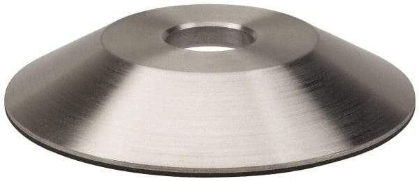 Made in USA - 6" Diam, 1-1/4" Hole Size, 1" Overall Thickness, 100 Grit, Type 12 Tool & Cutter Grinding Wheel - Fine Grade, Diamond - Caliber Tooling