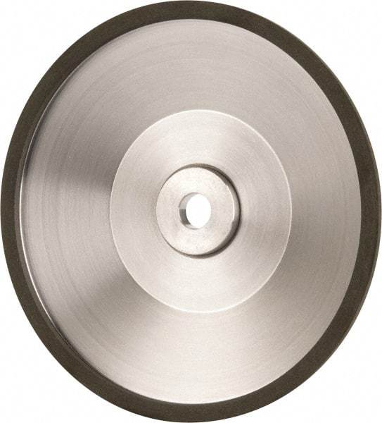 Made in USA - 6" Diam, 1-1/4" Hole Size, 1" Overall Thickness, 150 Grit, Type 12 Tool & Cutter Grinding Wheel - Very Fine Grade, Diamond - Caliber Tooling