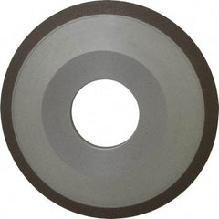 Made in USA - 4" Diam, 1-1/4" Hole Size, 1/2" Overall Thickness, 150 Grit, Type 12 Tool & Cutter Grinding Wheel - Very Fine Grade, Diamond - Caliber Tooling