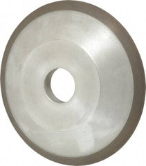 Made in USA - 6" Diam, 1-1/4" Hole Size, 3/4" Overall Thickness, 150 Grit, Type 12 Tool & Cutter Grinding Wheel - Very Fine Grade, Diamond - Caliber Tooling