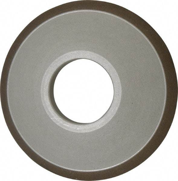 Made in USA - 3-1/2" Diam, 1-1/4" Hole Size, 3/4" Overall Thickness, 150 Grit, Type 15 Tool & Cutter Grinding Wheel - Very Fine Grade, Diamond - Caliber Tooling