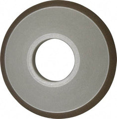 Made in USA - 3-1/2" Diam, 1-1/4" Hole Size, 3/4" Overall Thickness, 150 Grit, Type 15 Tool & Cutter Grinding Wheel - Very Fine Grade, Diamond - Caliber Tooling