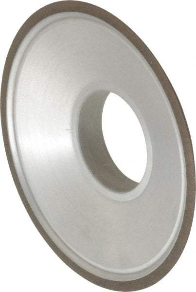 Made in USA - 3-1/2" Diam, 1-1/4" Hole Size, 3/4" Overall Thickness, 150 Grit, Type 15 Tool & Cutter Grinding Wheel - Very Fine Grade, Diamond - Caliber Tooling