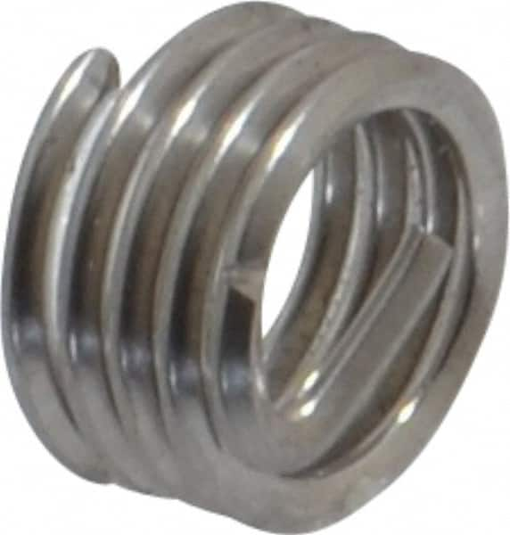 Heli-Coil - #10-32 UNF, 0.19" OAL, Free Running Helical Insert - 4-1/8 Free Coils, Tanged, 18-8 Stainless Steel, 1D Insert Length - Caliber Tooling