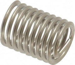 Heli-Coil - #10-32 UNF, 0.38" OAL, Free Running Helical Insert - 9-1/2 Free Coils, Tanged, 18-8 Stainless Steel, 2D Insert Length - Exact Industrial Supply