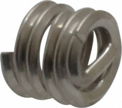 Heli-Coil - Single Insert, #4-40 UNC, 1-1/2D, Nitronic 60 Stainless Steel Screw Locking Insert - 4-3/4 Free Coils, 1/6 Inch Overall Length, 0.144 to 0.159 Inch Outside Diameter, with Tang, 18-8 Material Grade - Exact Industrial Supply