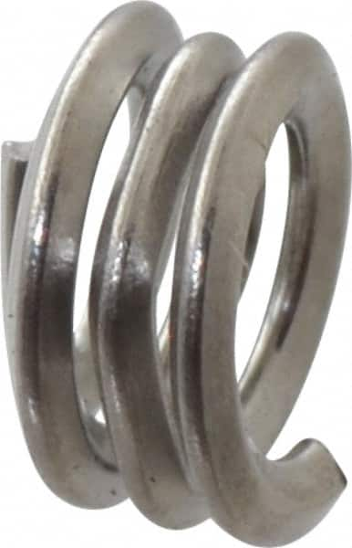 Heli-Coil - Single Insert, #6-32 UNC, 1D, Nitronic 60 Stainless Steel Screw Locking Insert - 2-3/4 Free Coils, 0.138 Inch Overall Length, 0.178 to 0.193 Inch Outside Diameter, with Tang, 18-8 Material Grade - Exact Industrial Supply