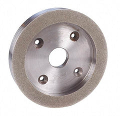 Made in USA - 6" Diam, 1-1/4" Hole Size, 1" Overall Thickness, 100 Grit, Tool & Cutter Grinding Wheel - Coarse Grade, Diamond - Caliber Tooling