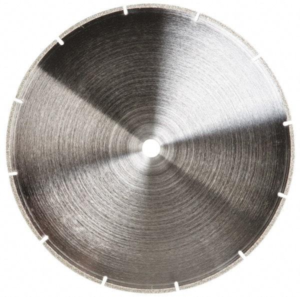 Made in USA - 10" Diam, 5/8" Arbor Hole Diam, Wet & Dry Cut Saw Blade - Diamond-Tipped, Standard Round Arbor - Caliber Tooling