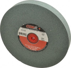 Camel Grinding Wheels - 100 Grit Silicon Carbide Bench & Pedestal Grinding Wheel - 8" Diam x 1-1/4" Hole x 1" Thick, 3600 Max RPM, I Hardness, Fine Grade , Vitrified Bond - Caliber Tooling