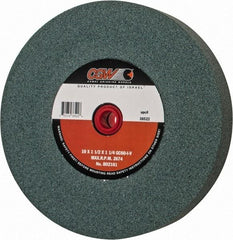 Camel Grinding Wheels - 60 Grit Silicon Carbide Bench & Pedestal Grinding Wheel - 10" Diam x 1-1/4" Hole x 1-1/2" Thick, 2483 Max RPM, I Hardness, Medium Grade , Vitrified Bond - Caliber Tooling