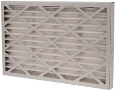 Value Collection - 16" Noml Height x 25" Noml Width x 1-3/4" Noml Depth, 35 to 45% Capture Efficiency, Wireless Pleated Air Filter - MERV 8, Synthetic, Integrated Beverage Board Frame, 500 Max FPM, 1,400 CFM, For Heating & Air Conditioning Units - Caliber Tooling