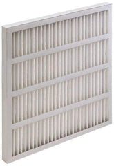 Value Collection - 24" Noml Height x 24" Noml Width x 3-3/4" Noml Depth, 35 to 45% Capture Efficiency, Wireless Pleated Air Filter - MERV 8, Synthetic, Beverage Board Frame, 625 Max FPM, 2,500 CFM, For Heating & Air Conditioning Units - Caliber Tooling