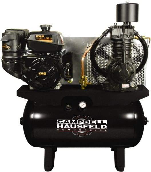 Campbell Hausfeld - 14 hp, 24.3 CFM, 175 Max psi, Horizontal Portable Fuel Air Compressor - Kohler Engine - Caliber Tooling