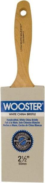 Wooster Brush - 3" Flat Hog Varnish Brush - 3-7/16" Bristle Length, 6-1/2" Maple Beavertail Handle - Caliber Tooling