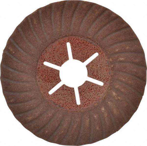 Value Collection - 4-1/2" Diam 7/8" Hole 120 Grit Fiber Disc - Fine Grade, Aluminum Oxide, 13,300 Max RPM - Caliber Tooling