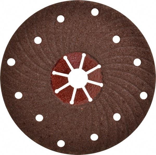 Value Collection - 7" Diam 7/8" Hole 60 Grit Fiber Disc - Medium Grade, Aluminum Oxide, 8,500 Max RPM - Caliber Tooling