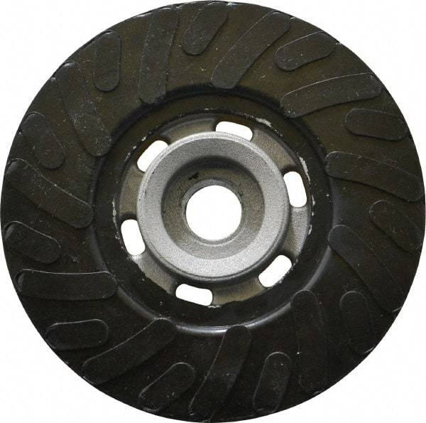 Made in USA - 4" Diam Disc Backing Ribbed Backing Pad - Medium Density, 12,000 RPM - Caliber Tooling