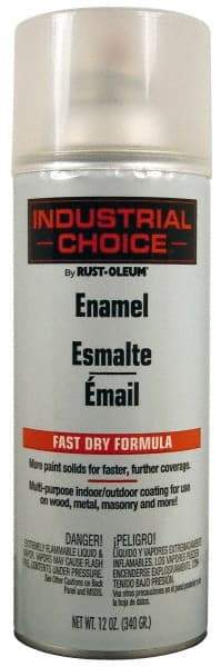 Rust-Oleum - Crystal Clear, Enamel Spray Paint - 8 to 12 Sq Ft per Can, 12 oz Container - Caliber Tooling