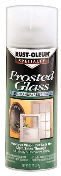 Rust-Oleum - 12 oz Frosted Glass Flat Finish Alkyd Enamel Paint - 8 to 10 Sq Ft per Gal, Interior, Direct to Metal - Caliber Tooling